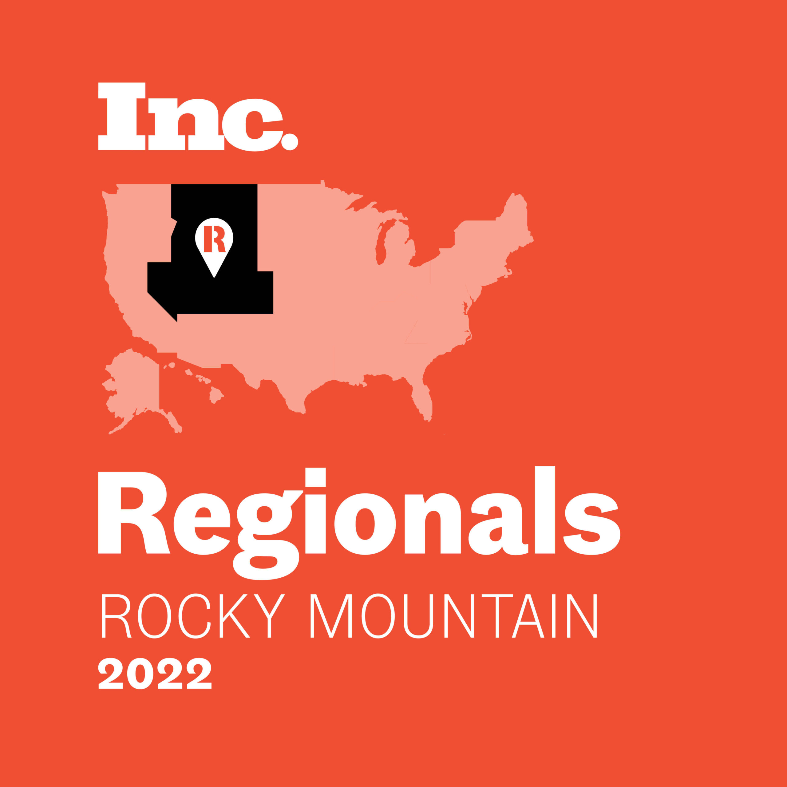 An award badge with the title "Inc. Regionals Rocky Mountain 2022"