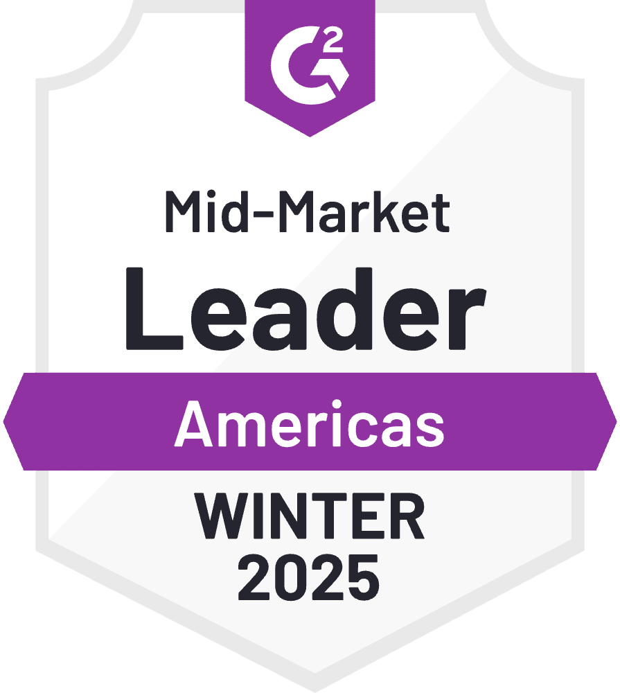 Americas CPQ Leader Mid-Market G2 Badge for 2025