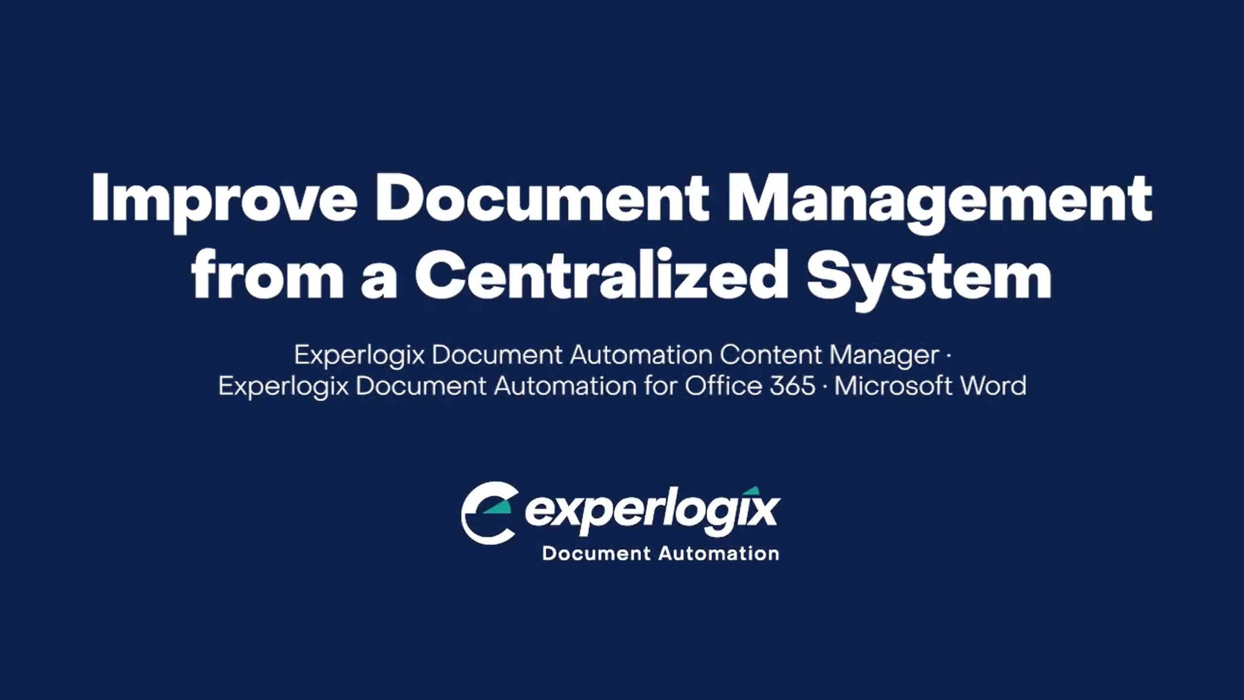 [Demo] Improve Document Management from a Centralized System