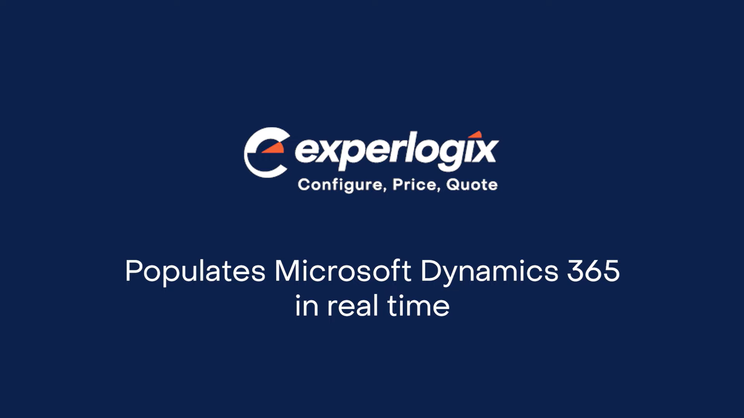 [Demo] Experlogix CPQ for Microsoft Dynamics 365 for Operations (ERP)