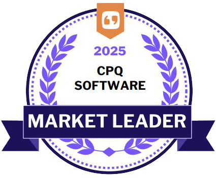 CPQ Software Market Leader 2025 badge