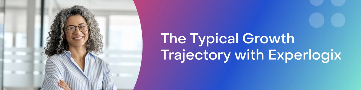 An image with a business woman with the text