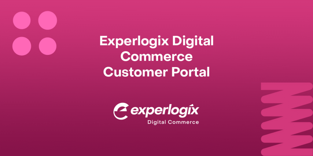 Orange gradient background with the Experlogix CPQ logo and text that says, "Experlogix CPQ Microsoft Dynamics 365 Portal Edition."