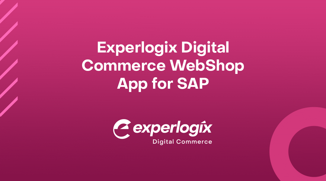 Experlogix Digital Commerce WebShop for SAP