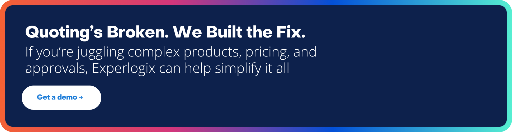 Quoting’s Broken. We Built the CPQ Fix.