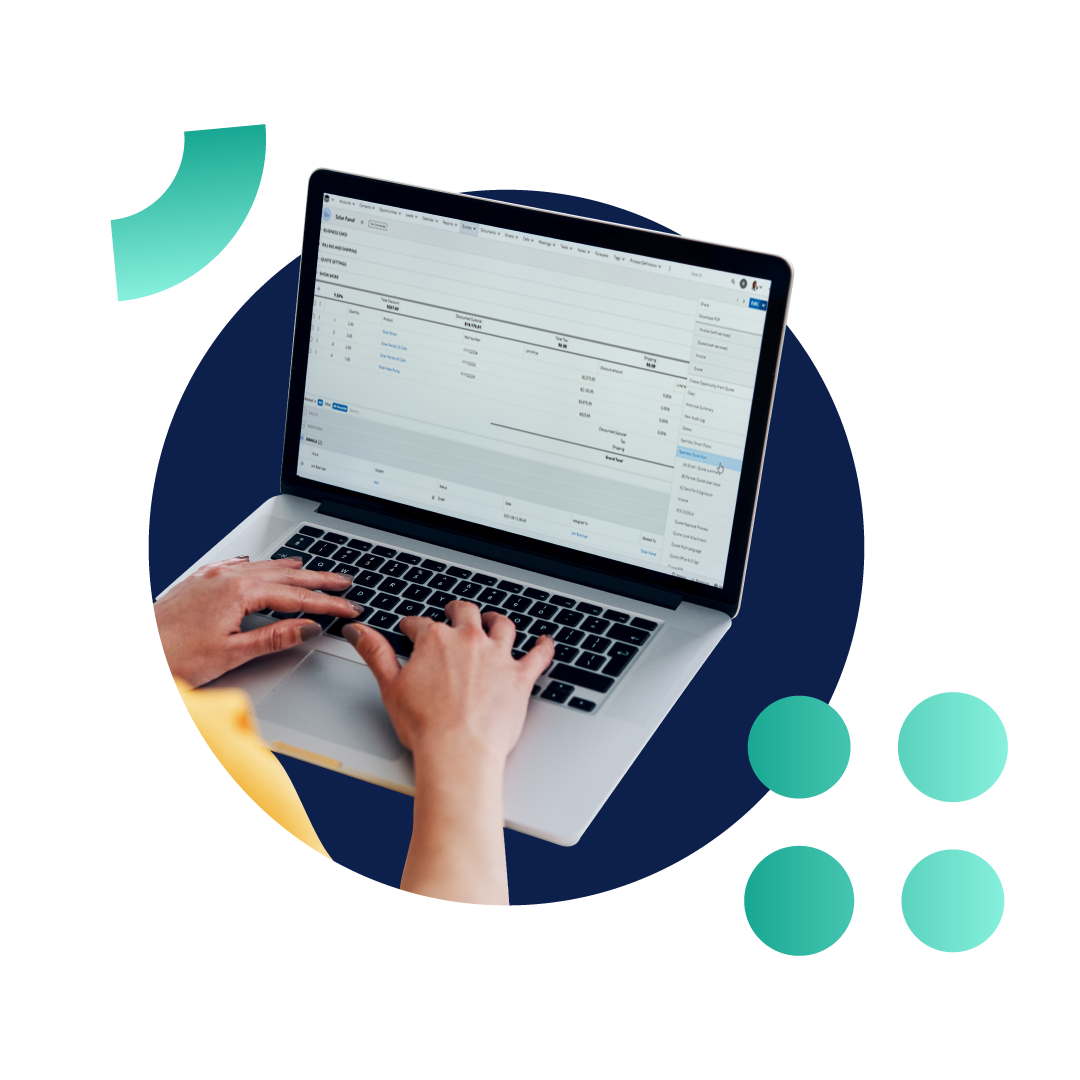 A screenshot of the Experlogix Configure, Price, Quote product, showing it's integration with Microsoft Dynamics 365.