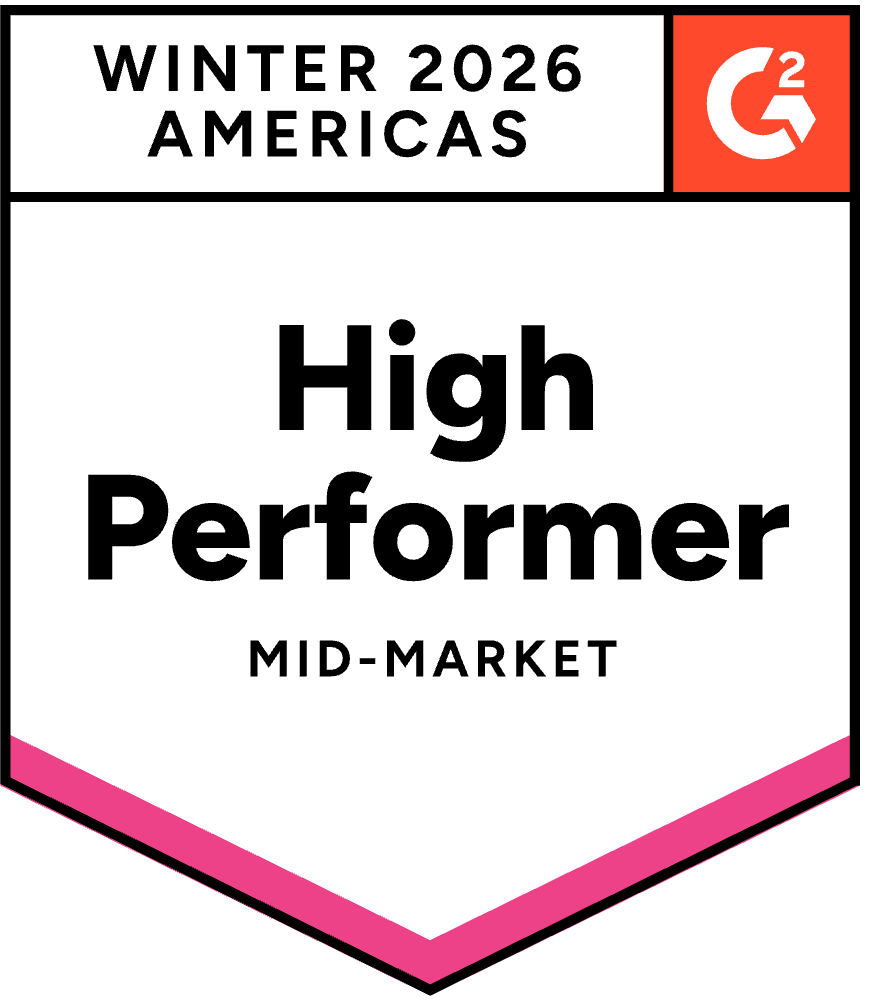 G2 Badge Winter 2026 Americas - High Performer Mid-Market