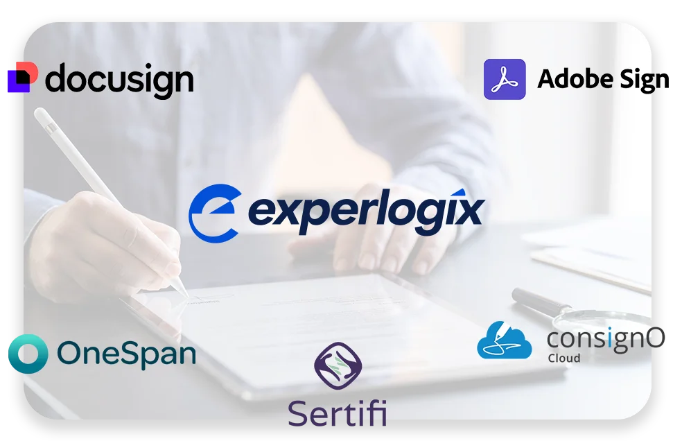 A conference room with three businessmen collaborating and the text "Rude errors by 52%".